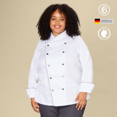 Repet-Finja Damen-Kochjacke, weiß 