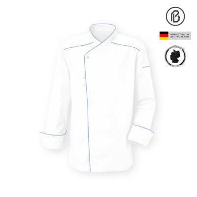 Facile-Magna, weiße Damenkochjacke 