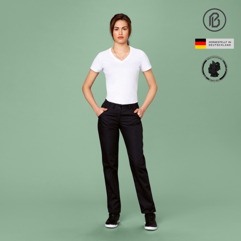 Chino-StraightFit, Damen-Kochhose NERO Nr.33 