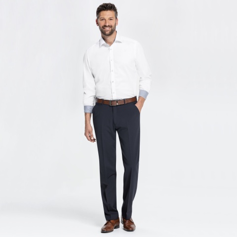 Herren-Hose marine, Regular Fit 