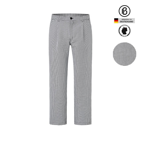 Kochhose mit Bundfalten 