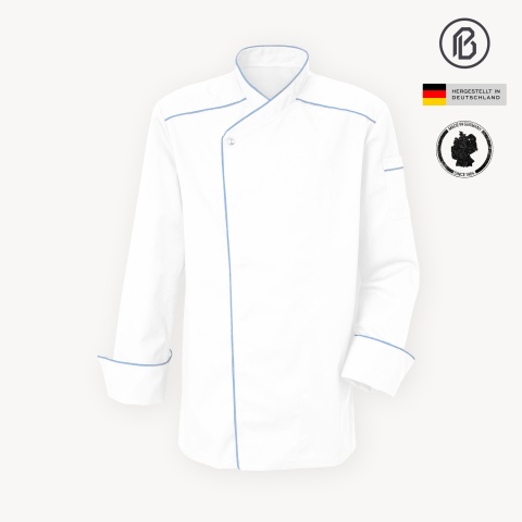 Facile-Magna, weiße Damenkochjacke 