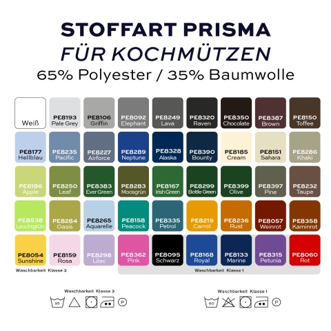 Kochmütze flach 