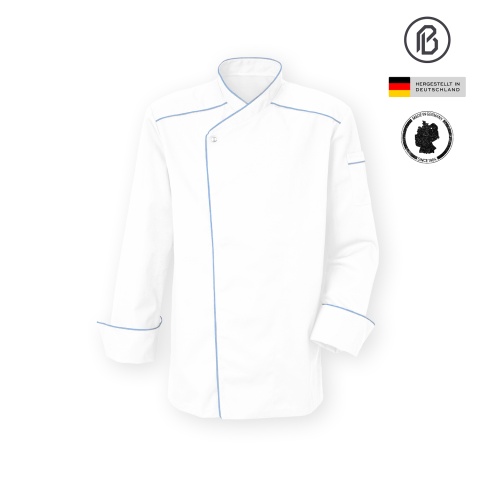 Facile-Magna, weiße Damenkochjacke 