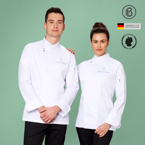 Fifty-HAKON , weiße Kochjacke 