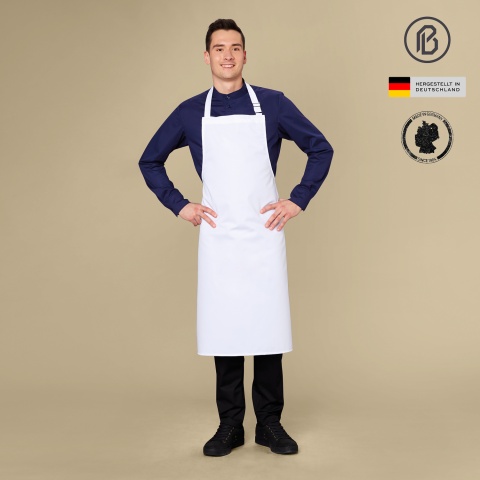 KÖPER-Latzschürze , weiss 
