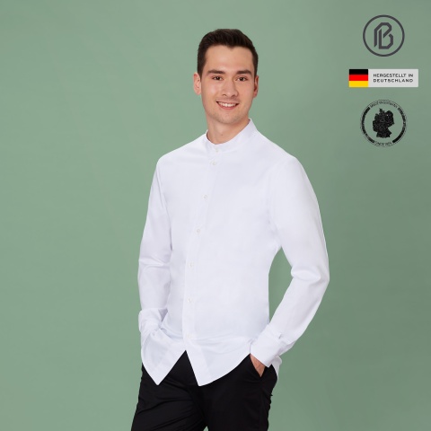 Buran-Yannik, weisse Herren-Kochjacke 