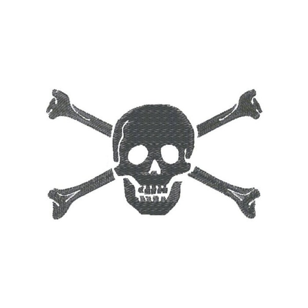 Totenkopf mit Knochen 