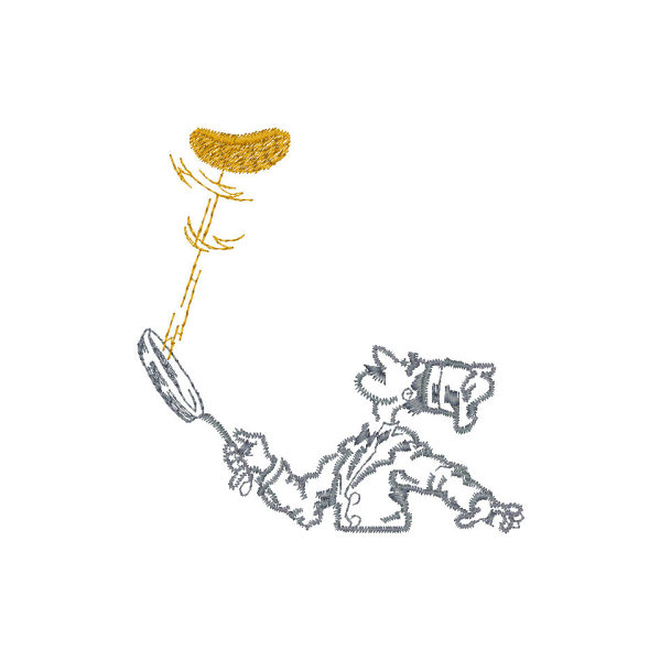 Koch mit Pfannkuchen 