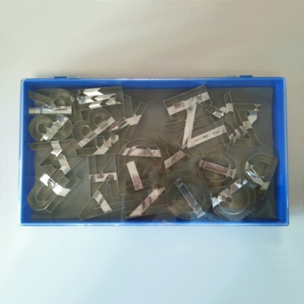 Garnierausstecher, Buchstaben, 24-teilig 