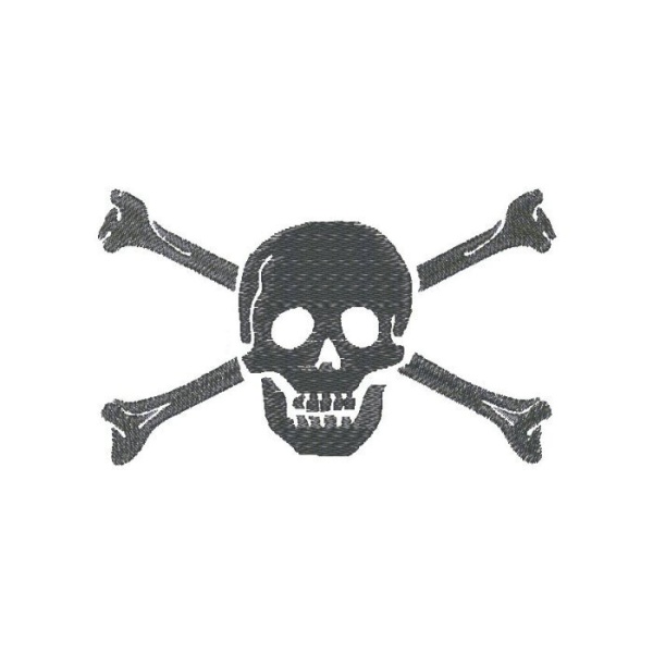 Totenkopf mit Knochen 