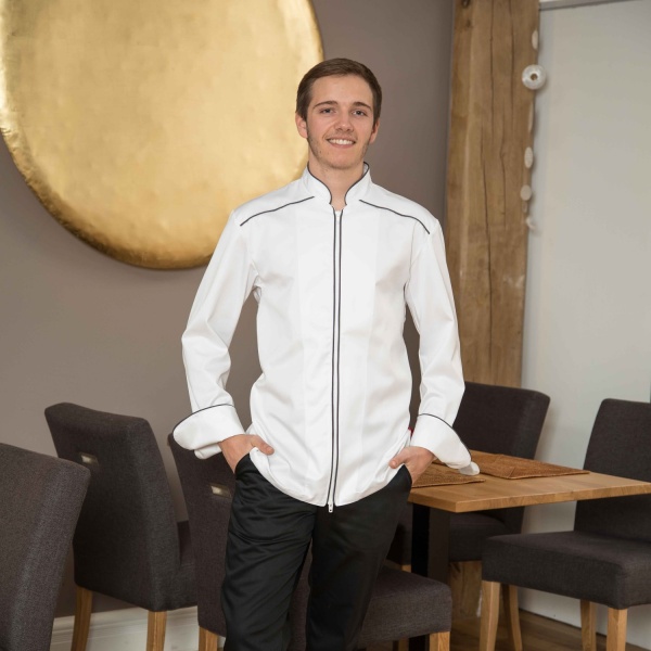 Amera-Branko Kochjacke, weiß 