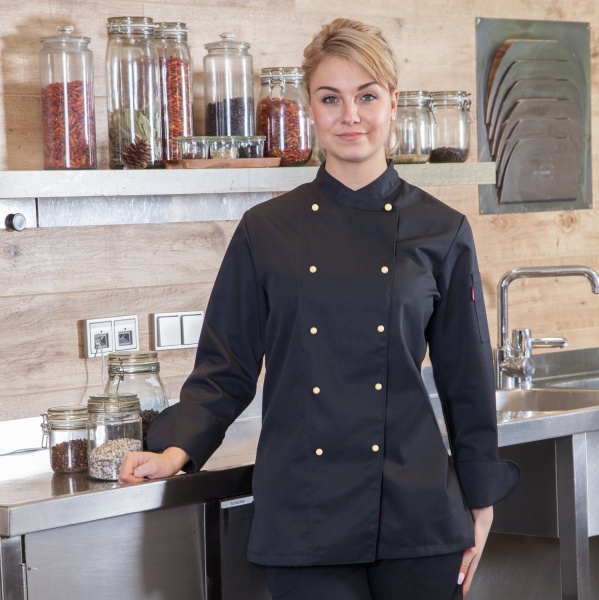 Neo-Ronja, farbige Damenkochjacke 