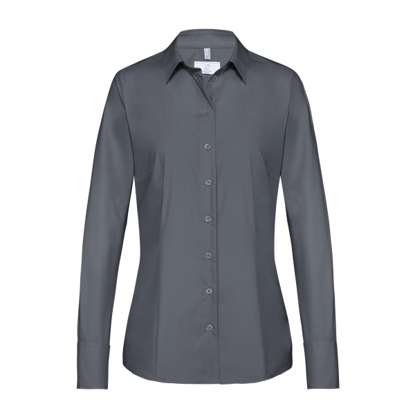 Basic-Bluse, anthrazit 