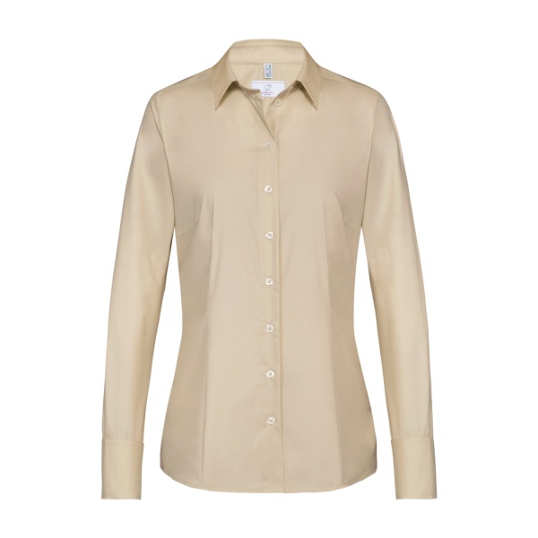 Basic-Bluse, beige 