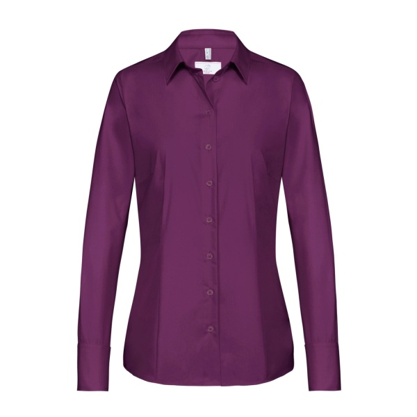Basic-Bluse, brombeere 