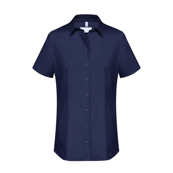 Basic-Bluse, marineblau 