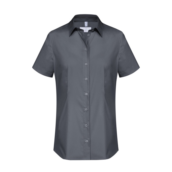 Basic-Bluse, anthrazit 