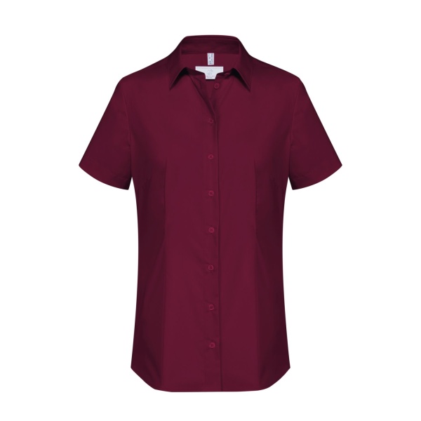 Basic-Bluse, bordeaux weinrot 