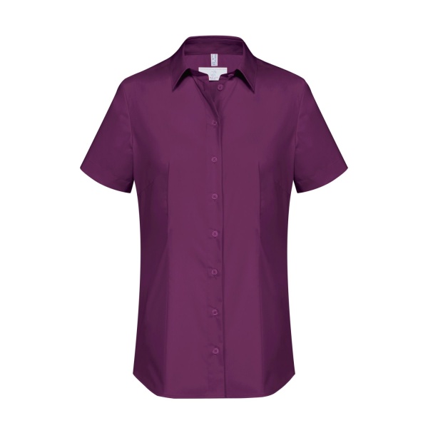 Basic-Bluse, brombeere 