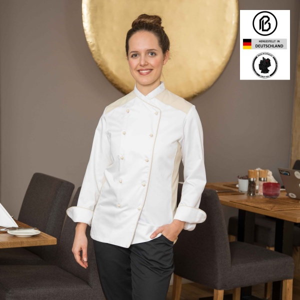 Chef-Alexa, Damen-Kochjacke weiß 