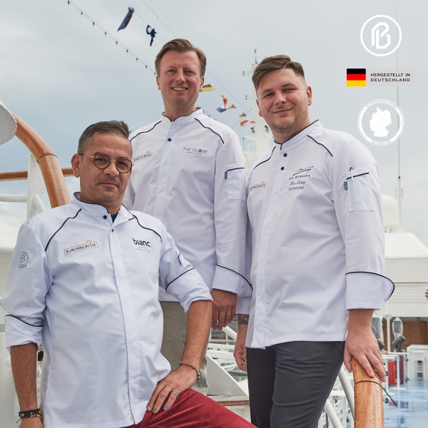 FELAN-EUROPAS BESTE 2025, weiße Herren-Kochjacke 