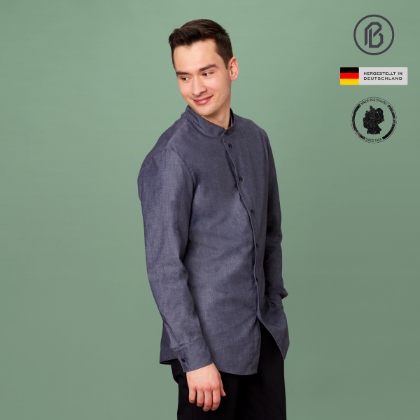 Treck-Yannik, Kochjacke in Denimoptik 