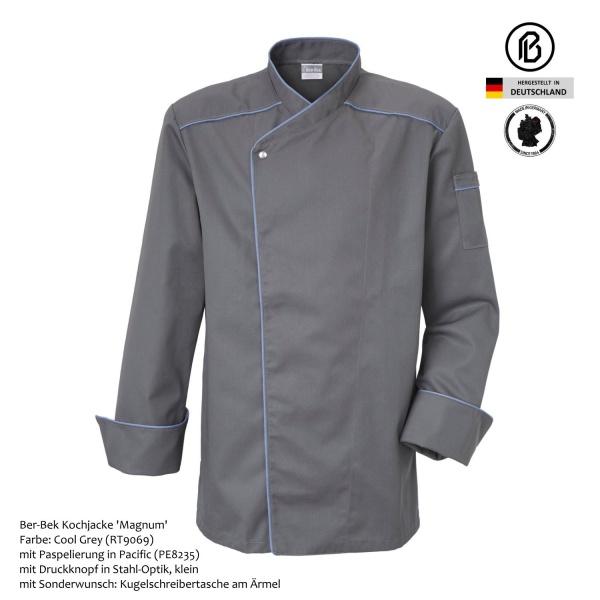 RETURN-Magnum Herrenkochjacke, farbig 