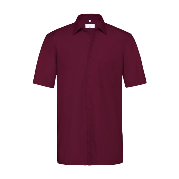 Basic-Hemd, bordeaux weinrot 