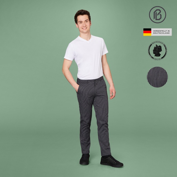 Chino-StraightFit Herren-Kochhose Nadelstreifen Nr.7 