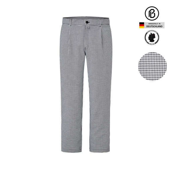 Kochhose mit Bundfalten 