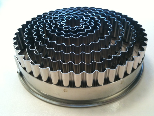 Ausstechersatz rund/gezackt 8-teilig, INOX 