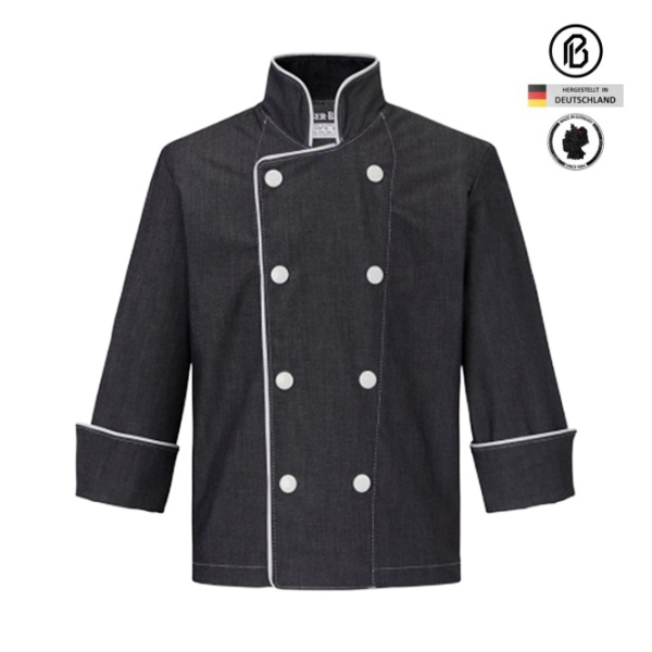 Kinder-Kochjacke Treck-Denim in 4 Farben 