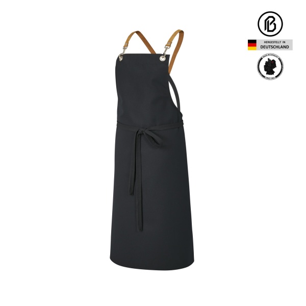 Träger-Latzschürze Keno-PANAMA, schwarz 