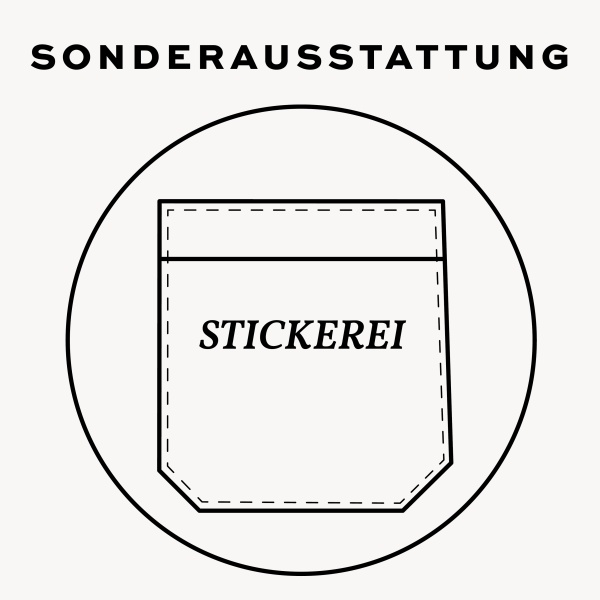 (S01) Stickerei, 1-zeilig 