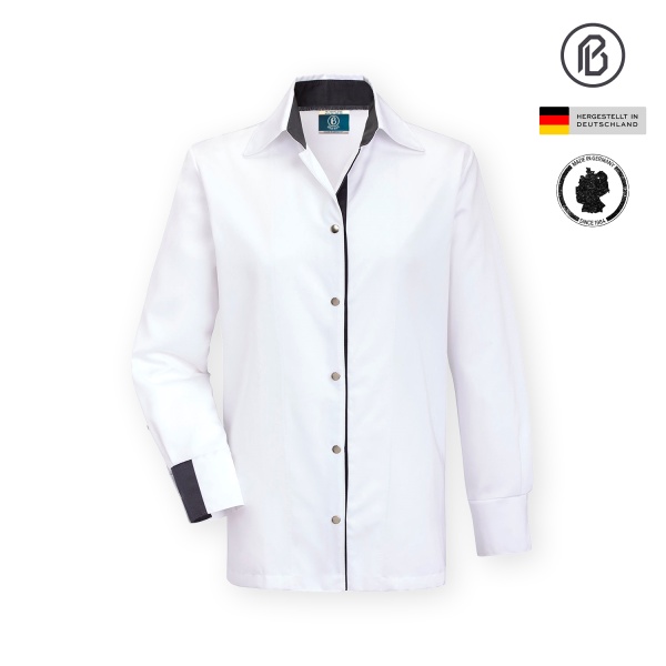 Kochbluse Soft-Stella, weiß 