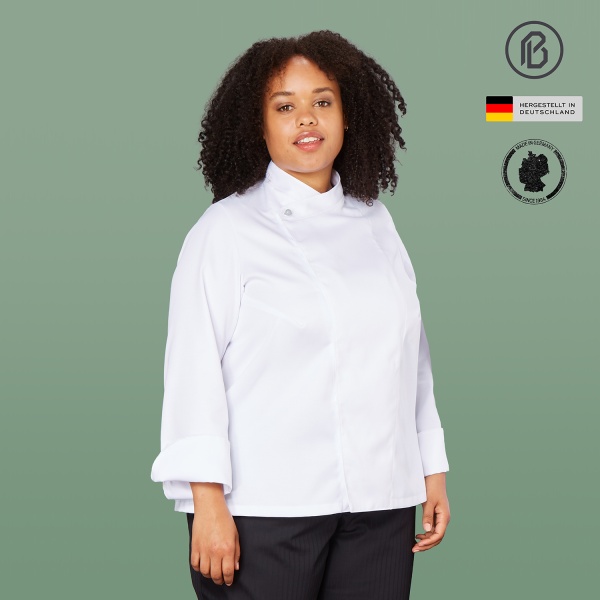 Repet-Cora, Damen-Kochjacke, weiß 