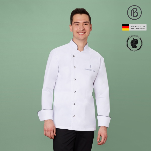 Herren-Kochjacke Buran-Anton, weiss 