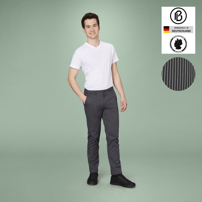 Chino-StraightFit Herren-Kochhose Nadelstreifen Nr.7 