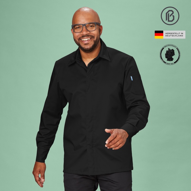 MONATSANGEBOT schwarzes Kochhemd Return-PIERRE 